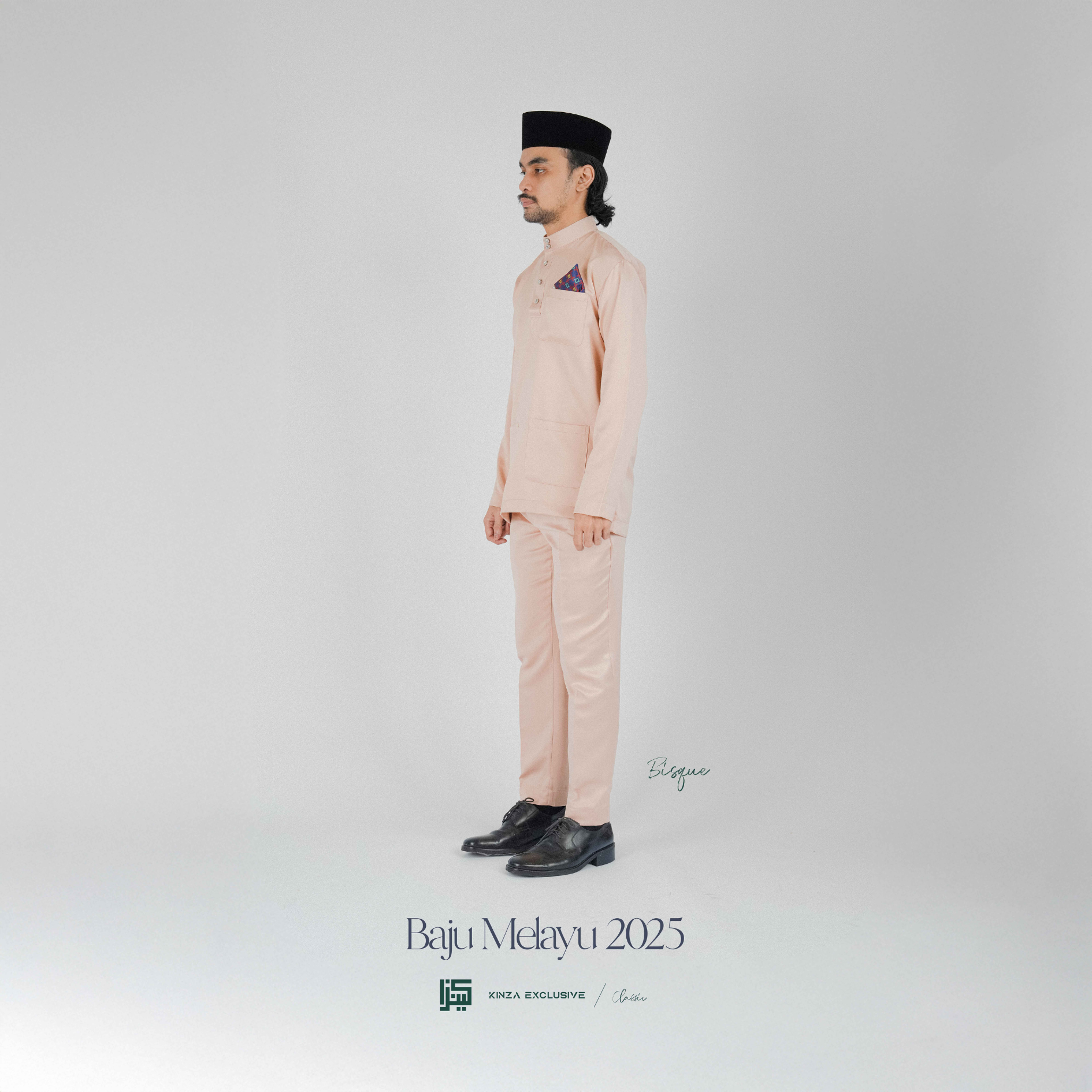 [NEW] Classic Baju Melayu Kinza Premium PASTEL COLOR  [FREE PREMIUM BUTANG + HANDKERCHIEF + FREE PREMIUM BOX]