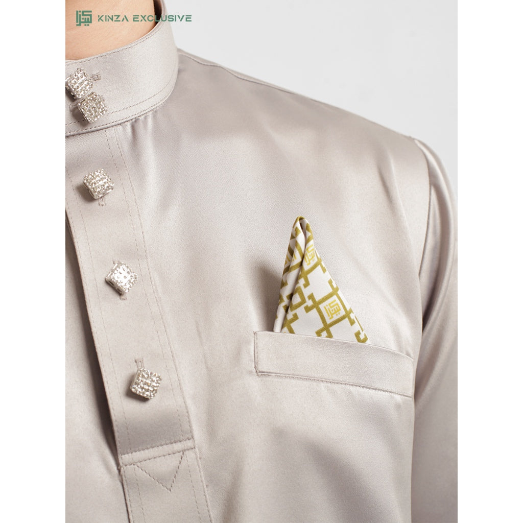 [SLIMFIT] Baju Melayu Kinza Premium EMERALD GREEN [FREE BUTANG + HANDKERCHIEF + FREE PREMIUM BOX]