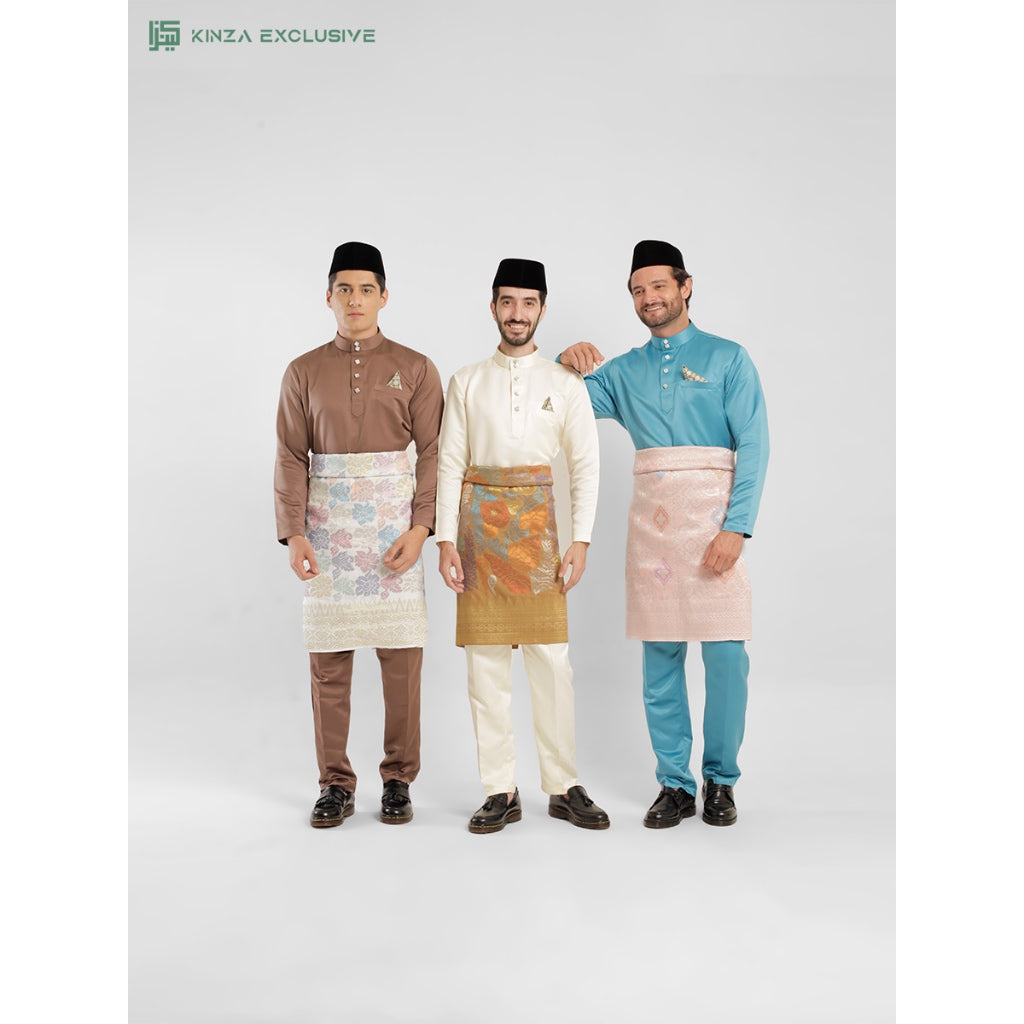 [BOLD SERIES2] Baju Melayu Kinza Premium [FREE BUTANG + HANDKERCHIEF + FREE PREMIUM BOX]