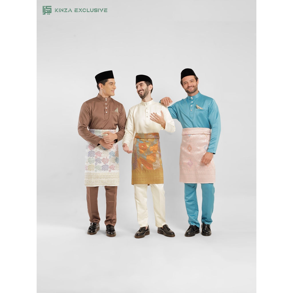 [BOLD SERIES2] Baju Melayu Kinza Premium [FREE BUTANG + HANDKERCHIEF + FREE PREMIUM BOX]